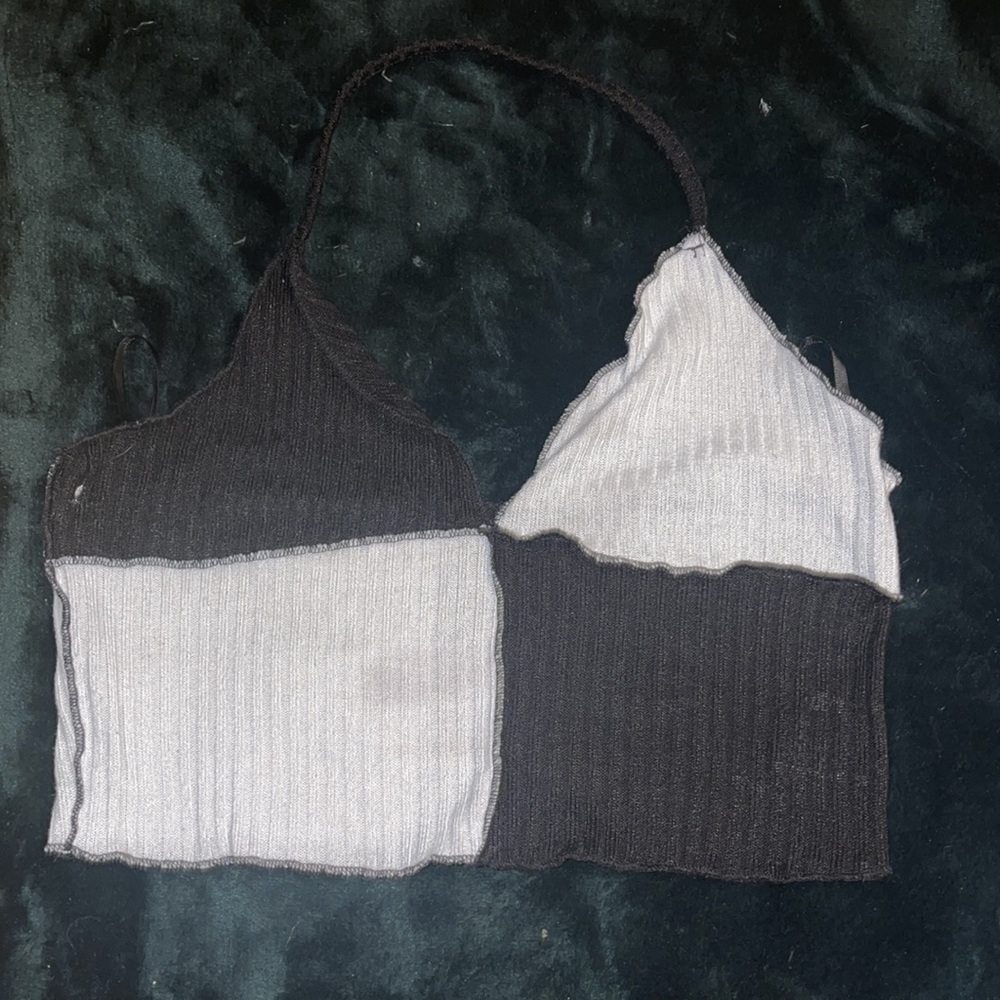 Two Colorblock Halter Tops - Picture 3 of 4